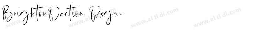 BrightonDaction Regu字体转换